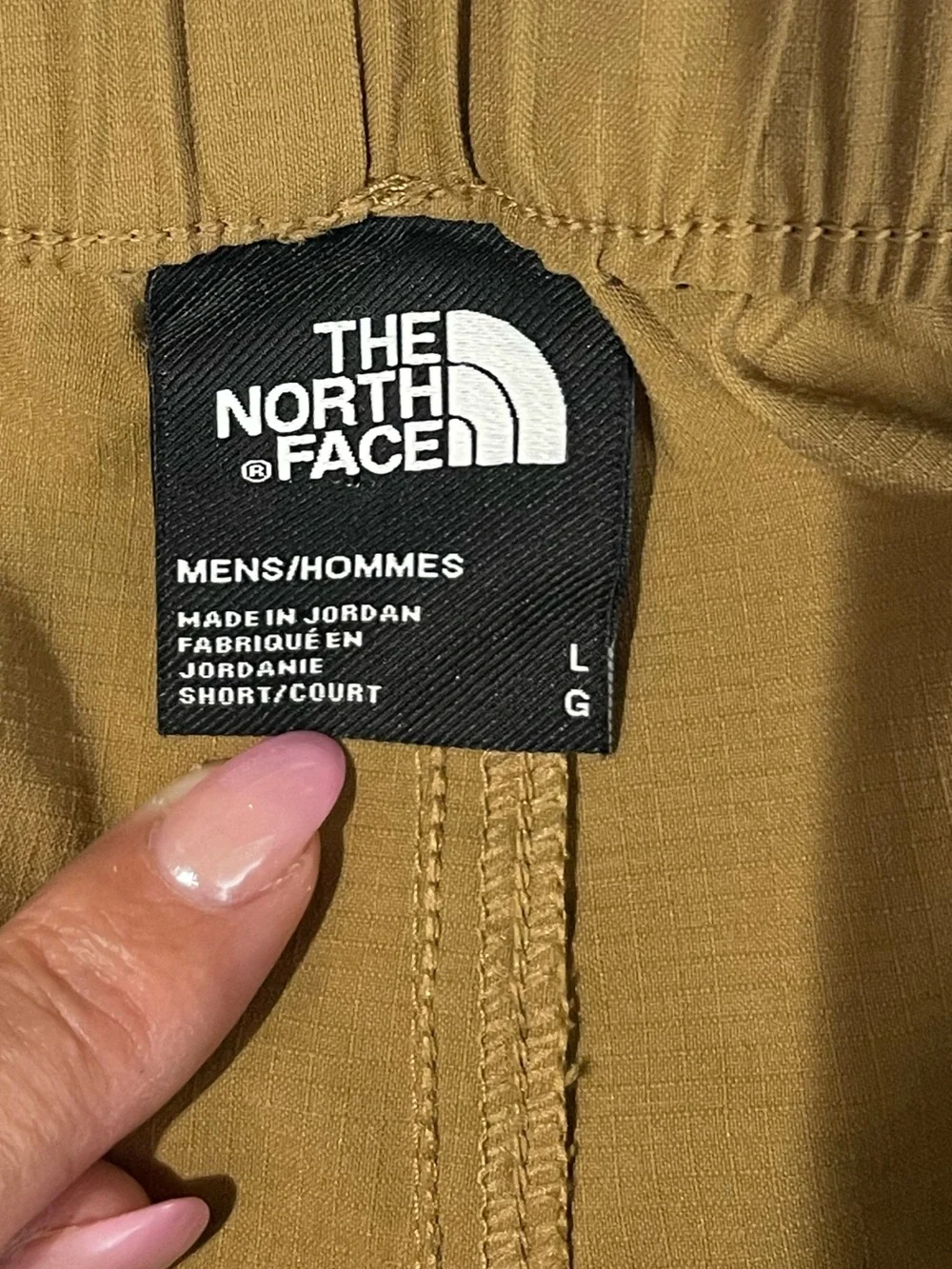 THE NORTH FACE Men's Class V Ripstop Utility Brown Tan Hiking Shorts Size Large